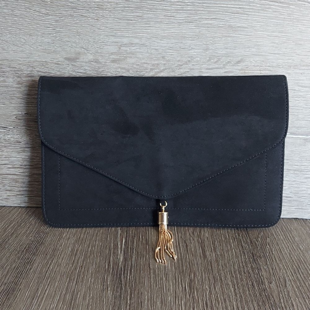 ASOS DESIGN tassel clutch bag